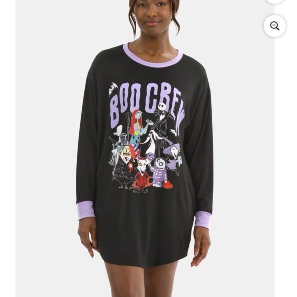 Disney Nightmare Before Christmas Women's Sleepshirt PJ NBC New 2x 18W-20W Plus